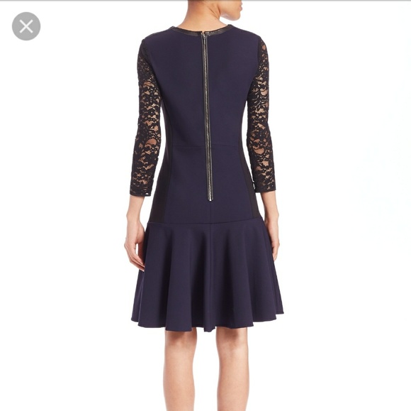 Rebecca Taylor Ponte Drop Waist Dress - Picture 3 of 6